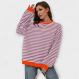 Marlene - Pull Oversize Prugasti