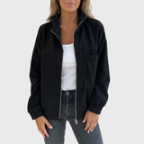 Ella - Veste à capuche en velours côtelé