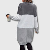 Colette – Cardigan femme à blocs de couleur boutonné Édition limitée