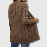 Édith - Cardigan Torsadé Élégant pour Femme