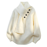 Arielle | Pull Confortable à Col Écharpe