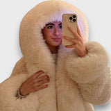 Noeline – Veste courte avec capuche