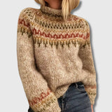 Liv - Pull en Tricot Nordique
