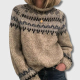 Liv - Pull en Tricot Nordique