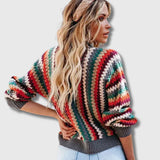 Amalia - Cardigan Rétro Multicolore