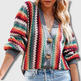 Amalia - Cardigan Rétro Multicolore