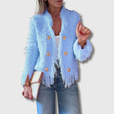 Linda - Cardigan Décontracté à Franges | Édition Limitée