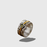 Bague en zirconium vert élégant