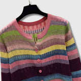 Myrna - Cardigan Inspiré Vintage à Rayures