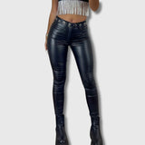 Bérénice - Pantalon Similicuir Taille Haute | Édition Limitée