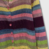 Myrna - Cardigan Inspiré Vintage à Rayures