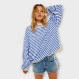 Marlene - Pull Oversize Prugasti