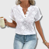 Clémence - Blouse vintage à imprimé floral pour femme