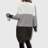 Colette – Cardigan femme à blocs de couleur boutonné Édition limitée