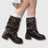 Elena – Femme Bottes Western à Lacets | Édition Limitée