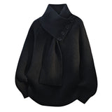 Arielle | Pull Confortable à Col Écharpe