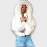 Noeline – Veste courte avec capuche