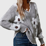 THEA - PULL FLORAL ÉLÉGANT