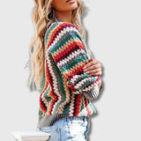 Amalia - Cardigan Rétro Multicolore