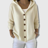 Fleur - Cadrigan en tricot à manches longues