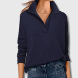 Sandra - Pull à Col Revers