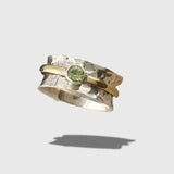 Bague en zirconium vert élégant