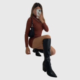 Mila - Bottes Crocodile Montantes