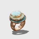 Bague en émail boho à trois couches
