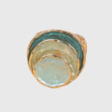 Bague en émail boho à trois couches